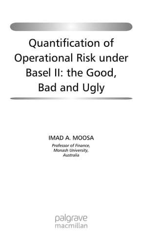 Cover of Quantification of operational risk under Basel II by Imad A. Moosa