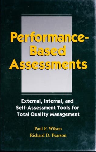 Cover of Performance-based assessments by Paul F. Wilson
