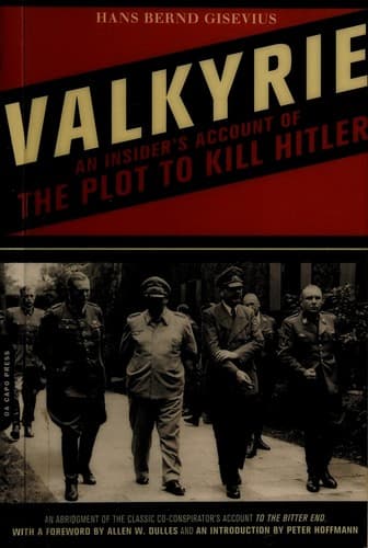 Cover of Valkyrie by Hans Bernd Gisevius