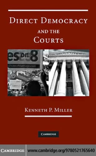 Cover of Direct democracy and the courts by Kenneth P. Miller