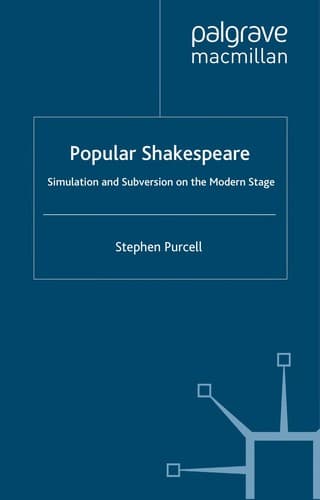 Cover of Popular Shakespeare by Stephen Purcell