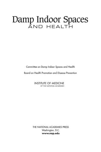 Cover of Damp indoor spaces and health by Institute of Medicine (U.S.). Committee on Damp Indoor Spaces and Health