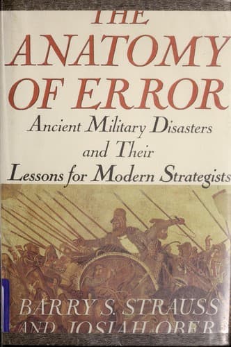 Cover of The anatomy of error by Barry S. Strauss
