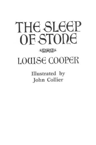 Cover of The Sleep of Stone by Louise Cooper