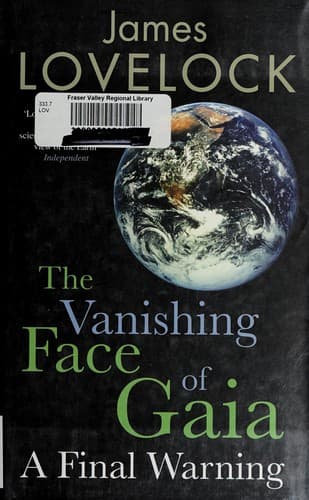Cover of The vanishing face of gaia by James Lovelock
