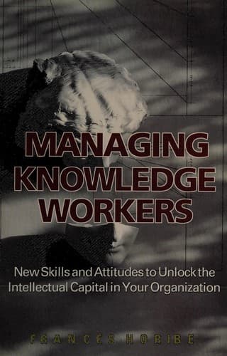 Cover of Managing knowledge workers by Frances Dale Emy Horibe
