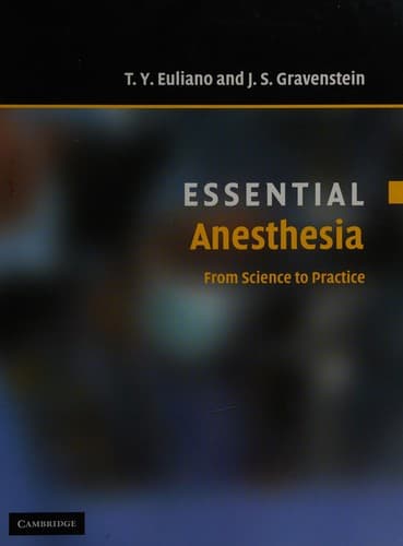 Cover of Essential anesthesia by T. Y. Euliano