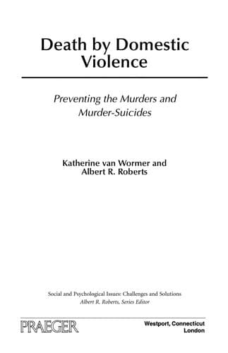Cover of Death by domestic violence by Katherine S. Van Wormer