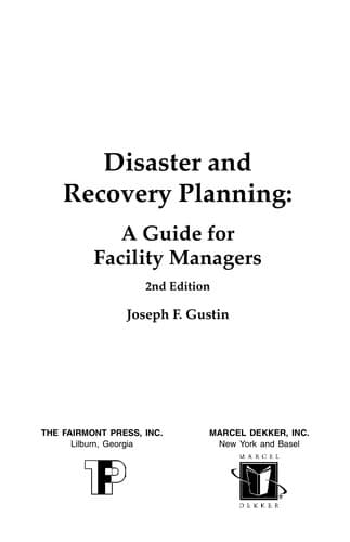 Cover of Disaster & recovery planning by Joseph F. Gustin