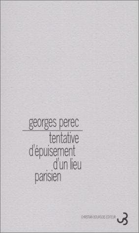 Cover of Tentativa de Agotar Un Lugar Parisino by Georges Perec