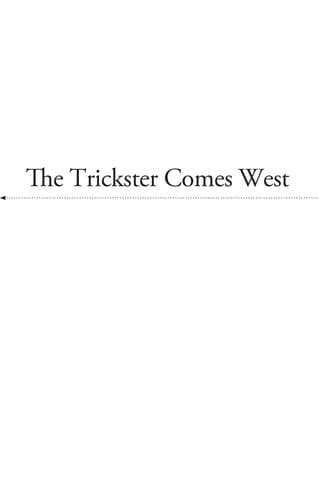 Cover of The trickster comes west by Babacar M'Baye