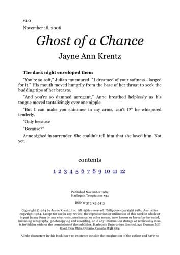Cover of Ghost Of A Chance by Jayne Ann Krentz