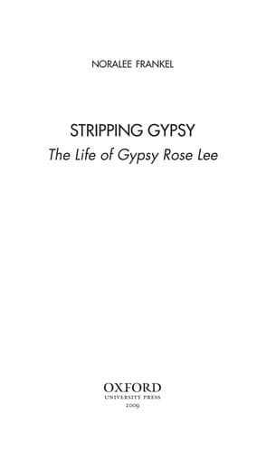 Cover of Stripping Gypsy by Noralee Frankel