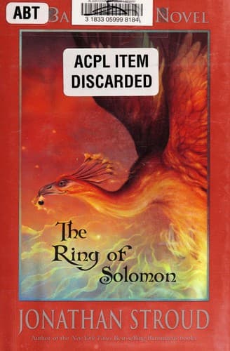 Cover of The Ring of Solomon by Jonathan Stroud
