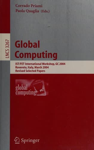 Cover of Global computing by GC 2003 (2003 Rovereto, Italy)