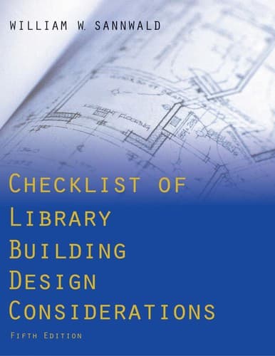 Cover of Checklist of library building design considerations by William W. Sannwald