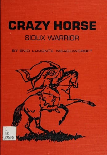 Cover of Crazy Horse, Sioux warrior by Enid LaMonte Meadowcroft