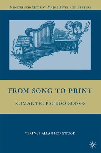 Cover of From song to print by Terence Allan Hoagwood