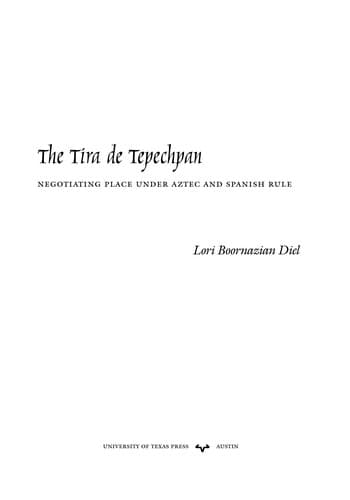 Cover of The Tira de Tepechpan by Lori Boornazian Diel