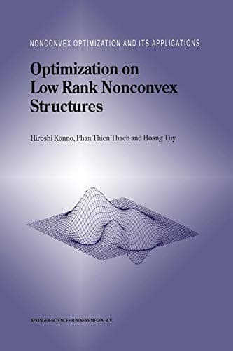 Cover of Optimization on low rank nonconvex structures by Hiroshi Konno