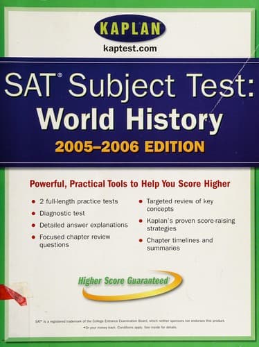 Cover of SAT Subject Tests: World History 2005-2006 by Kaplan Staff