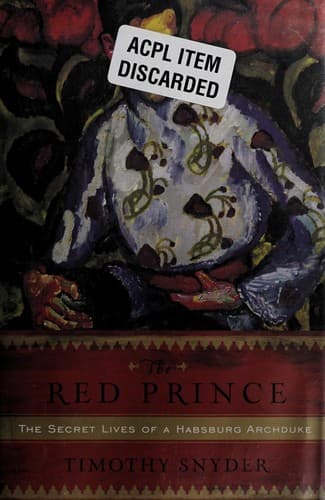 Cover of The Red Prince by Timothy Snyder