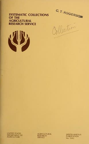Cover of Systematic collections of the Agricultural Research Service by United States. Agricultural Research Service