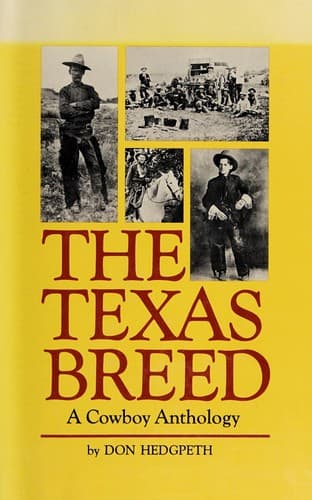 Cover of The Texas breed by Don Hedgpeth