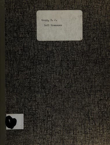 Cover of Soil processes by Brian J. Knapp
