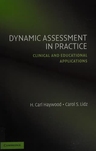 Cover of Dynamic assessment in practice by H. Carl Haywood