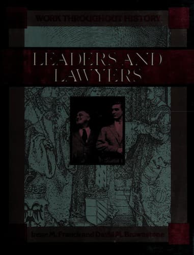 Cover of Leaders and lawyers by Irene M. Franck