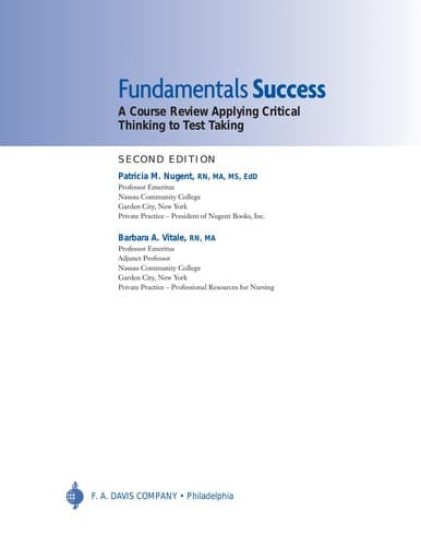 Cover of Fundamentals success by Patricia Mary Nugent