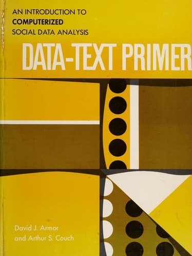 Cover of Data-text primer by David J. Armor