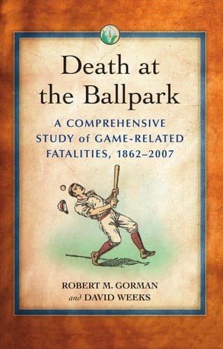 Cover of Death at the ballpark by Robert M. Gorman
