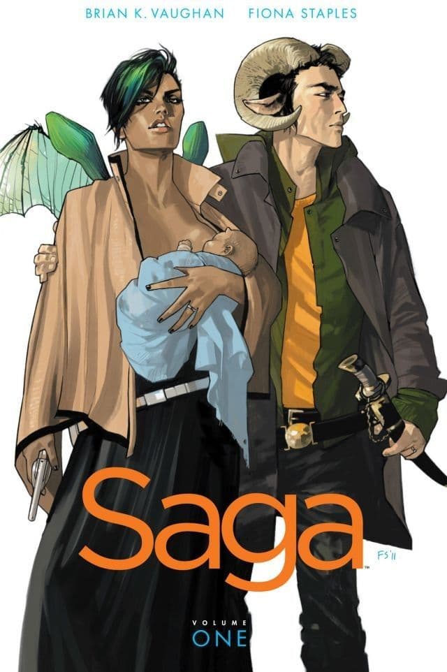 Cover of Saga Volume 1 by Brian K. Vaughan