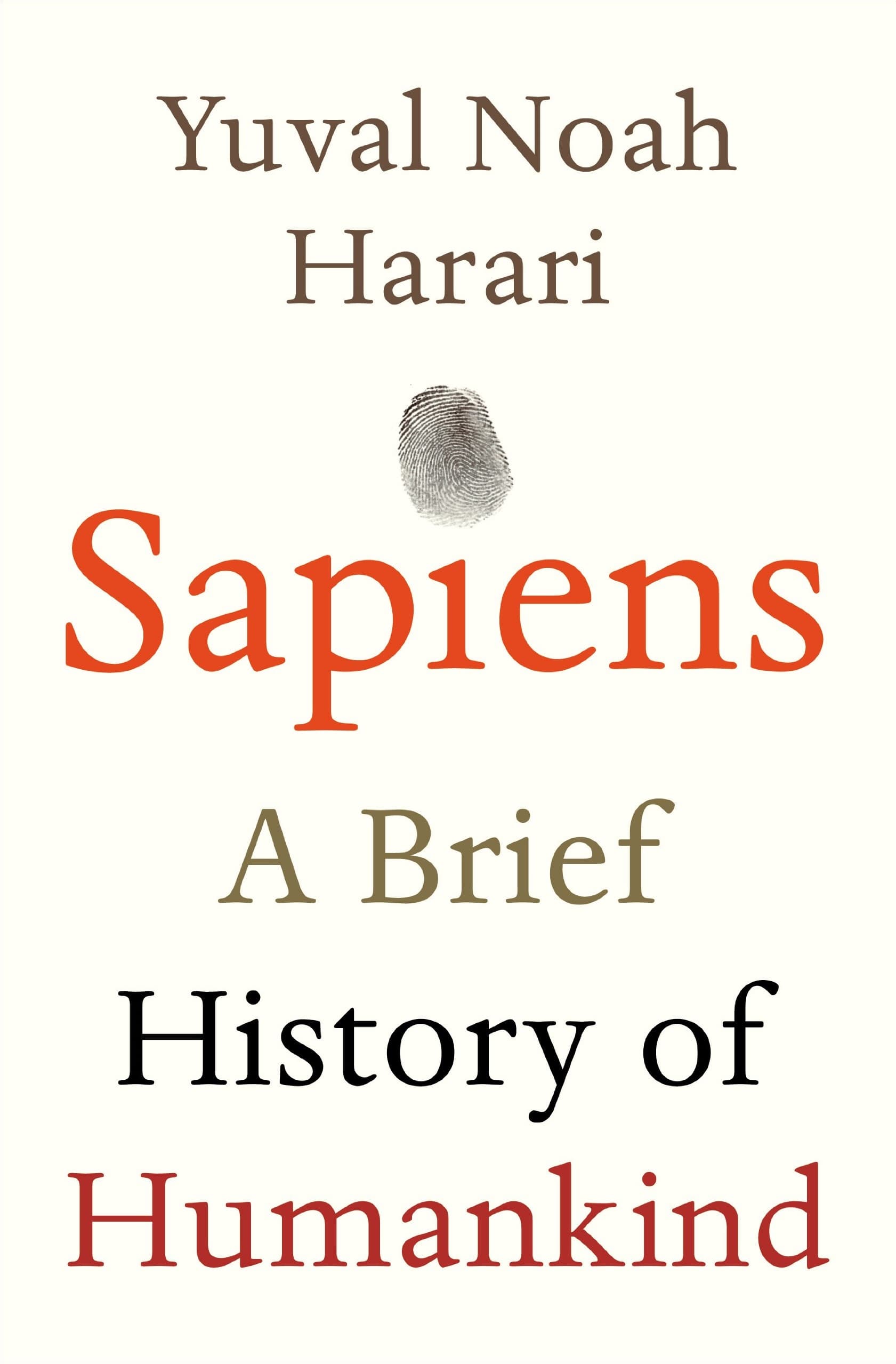 Cover of Sapiens: A Brief History of Humankind by Yuval Noah Harari