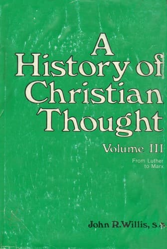 Cover of History of Christian Thought by John R. Willis