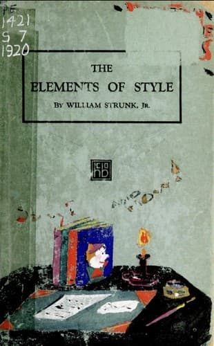 Cover of The Elements of Style by William Strunk Jr.