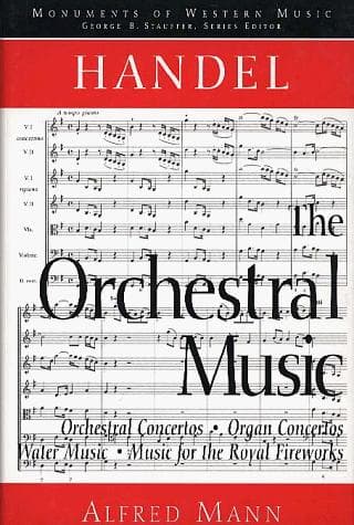 Cover of Handel, the orchestral music by Mann, Alfred