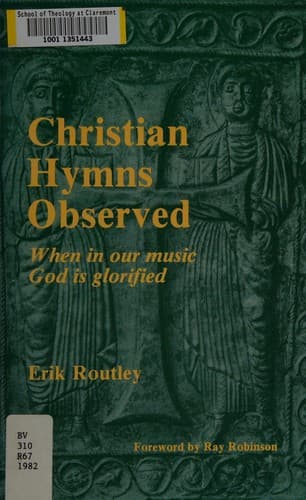 Cover of Christian hymns observed by Erik Routley