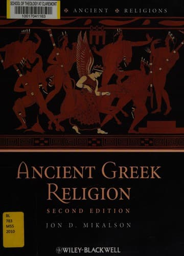 Cover of Ancient Greek religion by Jon D. Mikalson