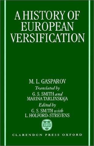 Cover of A history of European versification by M. L. Gasparov
