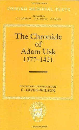 Cover of The chronicle of Adam Usk, 1377-1421 by Adam of Usk