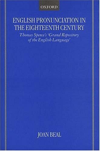 Cover of English Pronunciation in the Eighteenth Century by Joan C. Beal