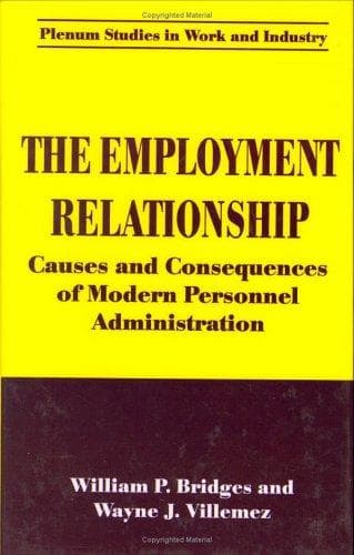 Cover of The employment relationship by William P. Bridges