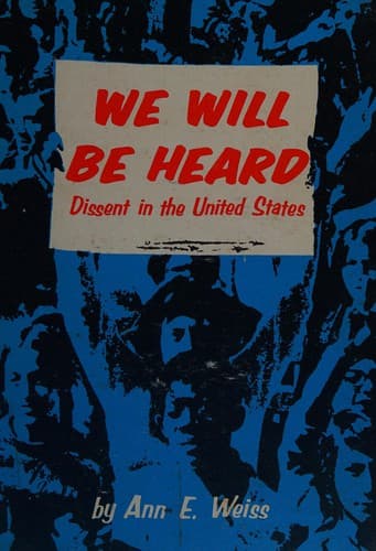 Cover of We will be heard by Ann E. Weiss