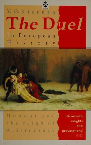 Cover of The duel in European history by V. G. Kiernan