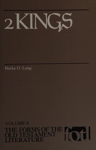 Cover of 2 Kings by Burke O. Long