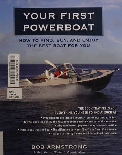 Cover of Your first powerboat by Bob Armstrong