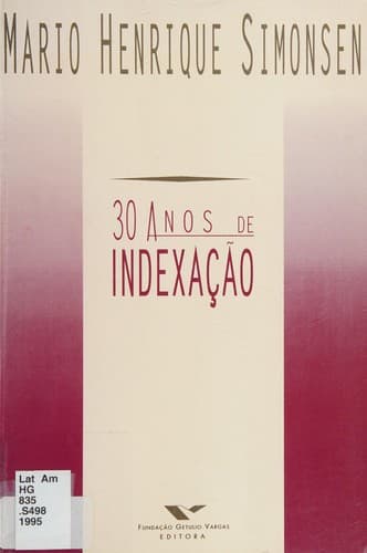Cover of 30 anos de indexação by Mario Henrique Simonsen
